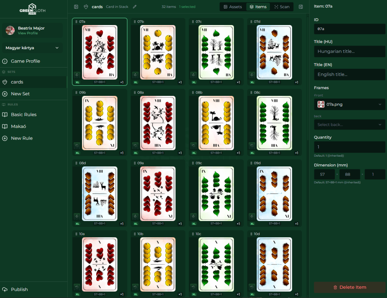 Builder — editor interface