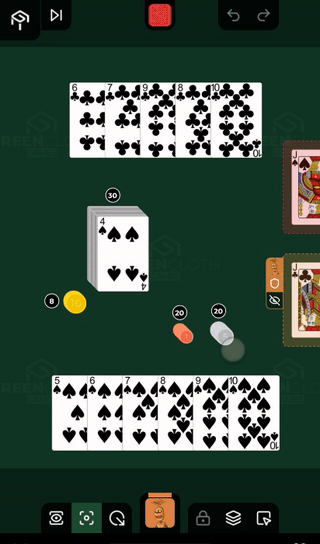 Stopping over an arrow with the dragged card makes the camera jump, and you let go there