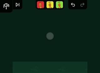Scrolling through the opponents' heads, then tapping one