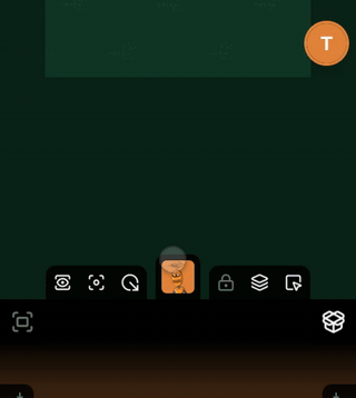 Tapping the round button, the camera window, the shutter: the new selfie is on the button